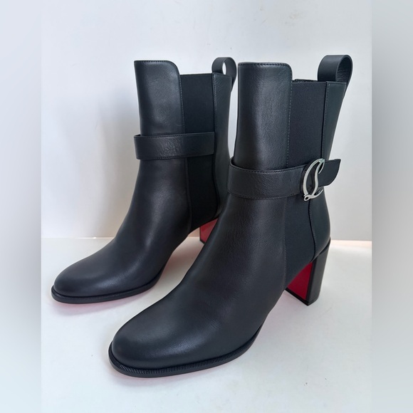 Christian Louboutin Leather 70 Chelsea Booties - Picture 11 of 16